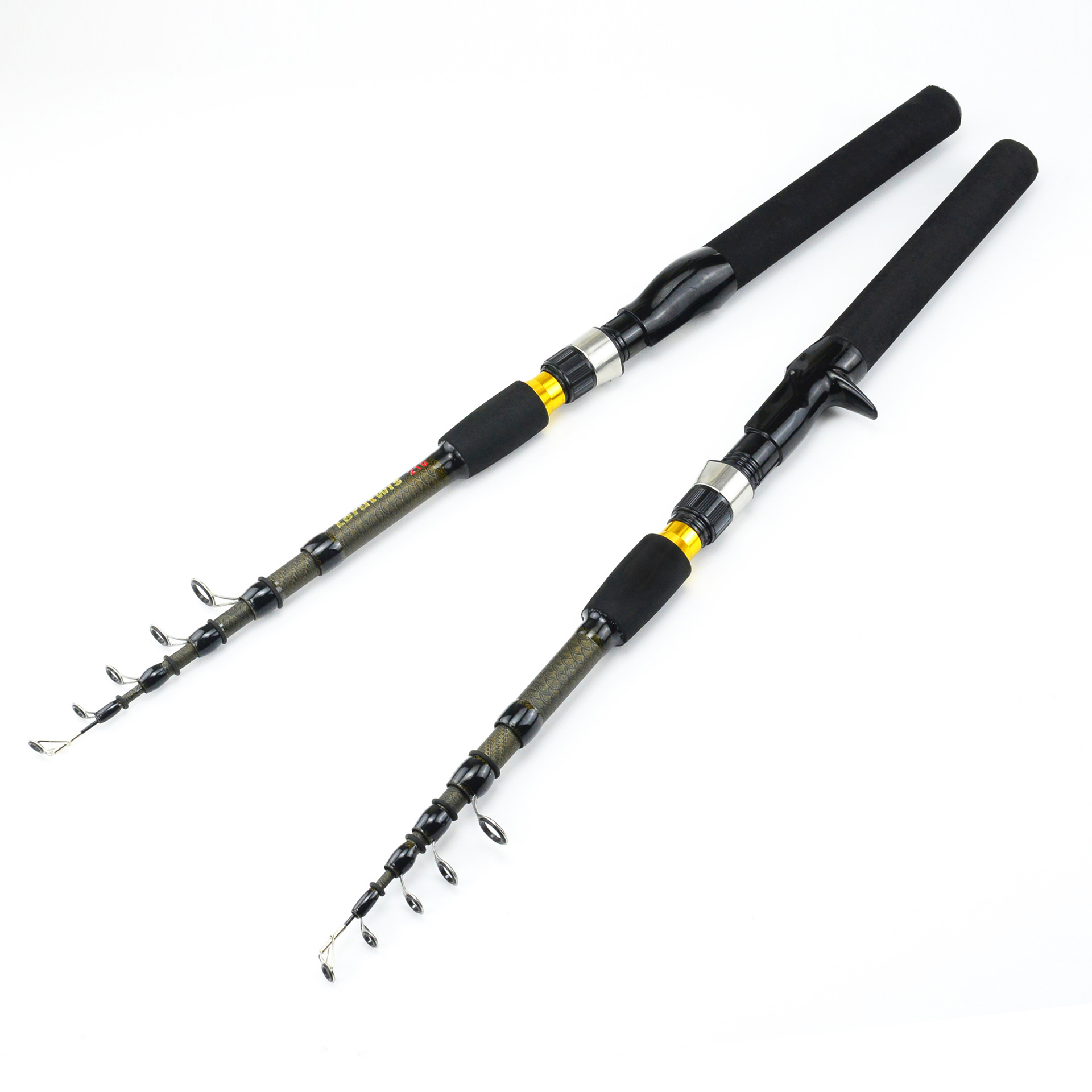 Fishing Rod Surf - 0.9-2.1m Carbon Telescopic Fishing Rods Ice
