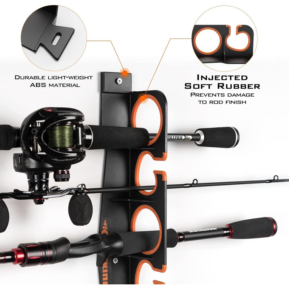 Rod Holder Organizer: Wall/Cei - Fishing Rod Combo recension och pris