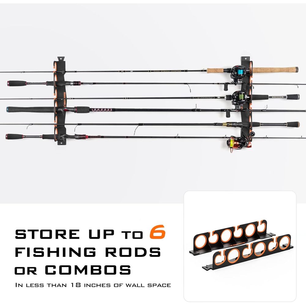 Rod Holder Organizer: Wall/Cei - Fishing Rod Combo recension och pris