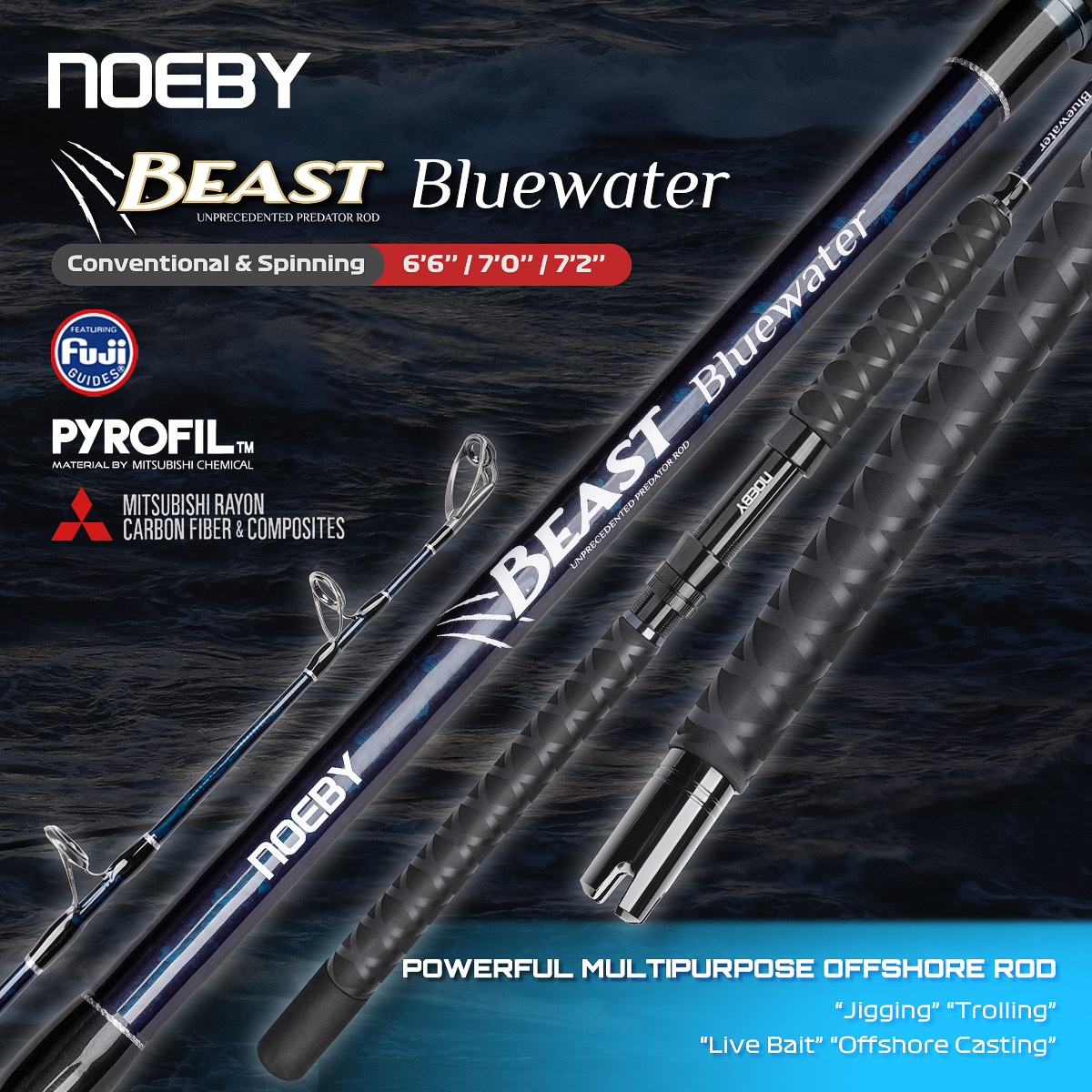 Noeby Beast Offshore Casting F - Fishing Rod Surf recension och pris