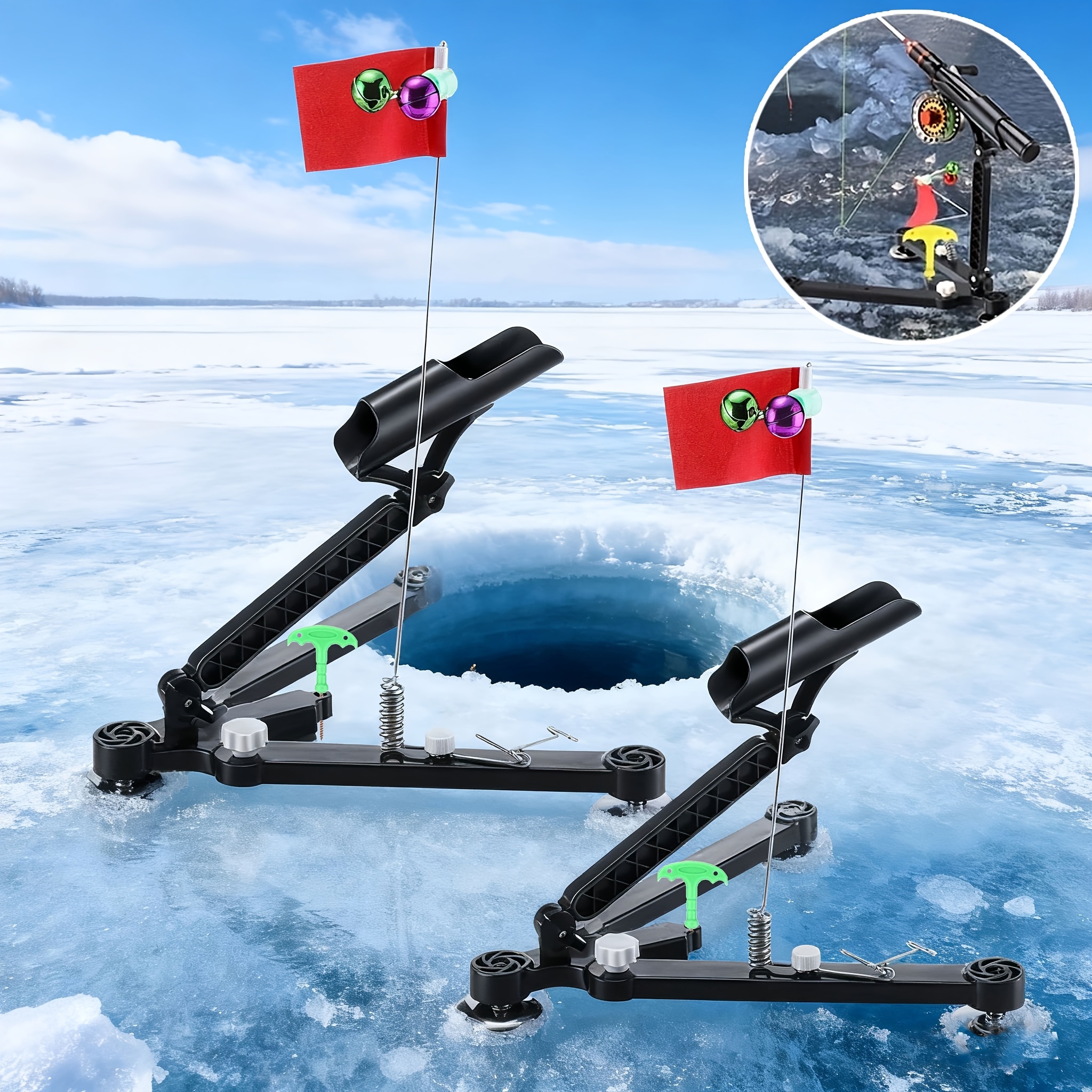 Foldable Ice Fishing Rod Holde - Fishing Rod Ice recension och pris