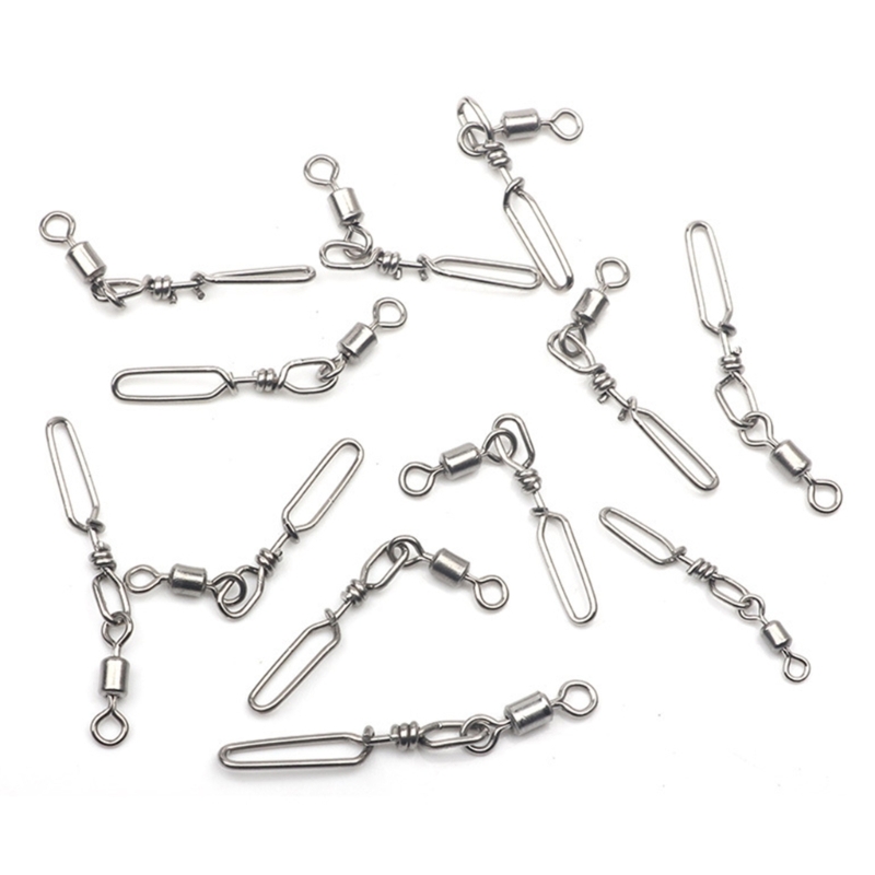 10Pcs Stainless Steel Quick Sn - Fishing Rod Casting recension och pris
