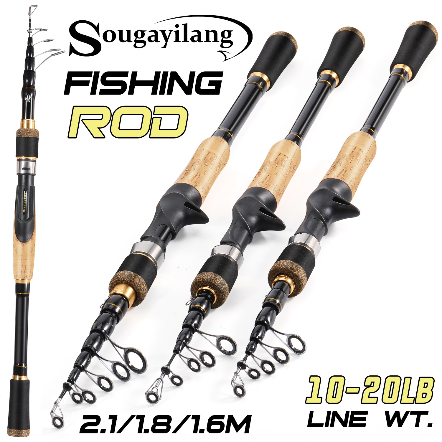 Sougayilang Telescopic Fishing - Fishing Rod Surf recension och pris