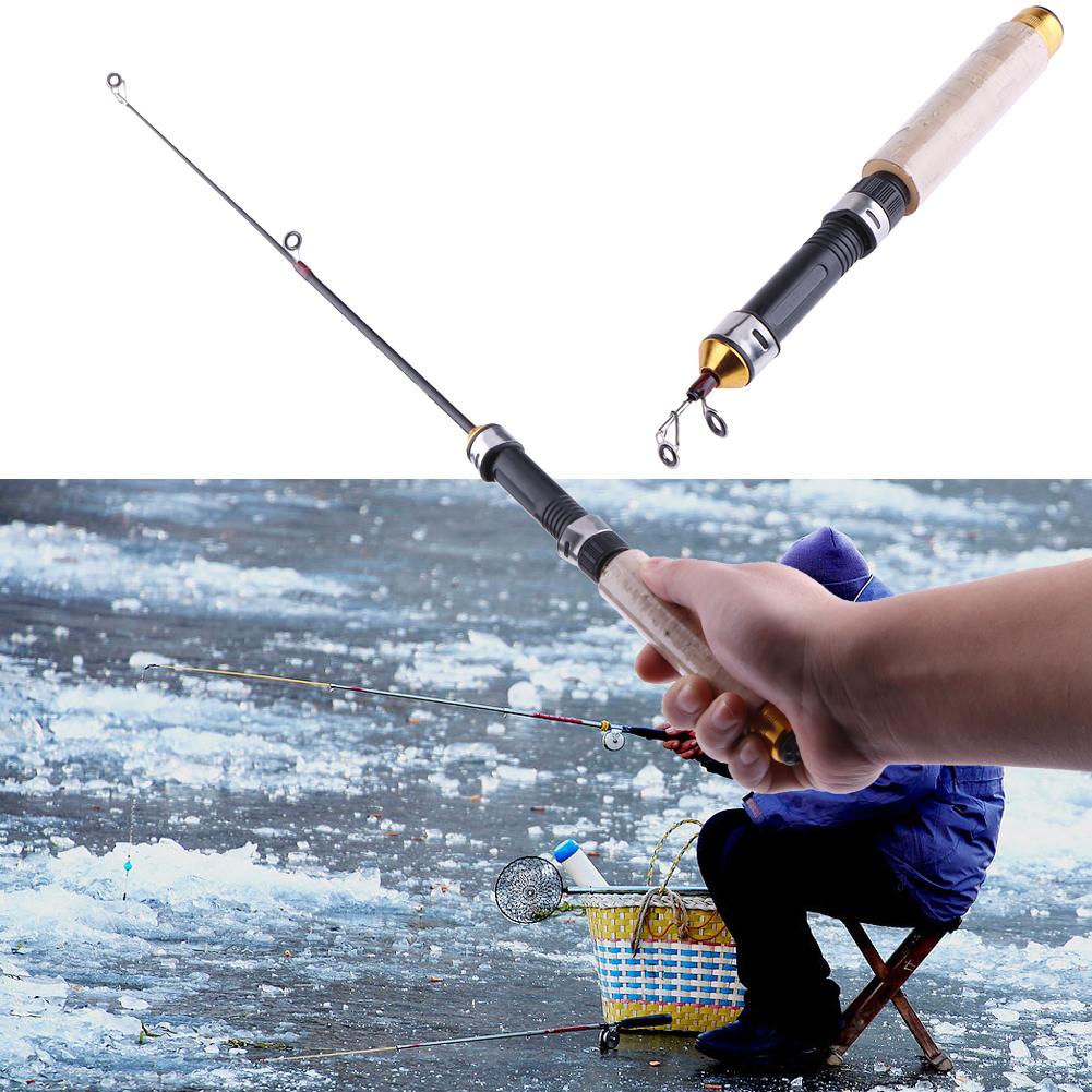 60cm Mini Telescopic Ice Fishi - Fishing Rod Carbon Fiber recension och pris