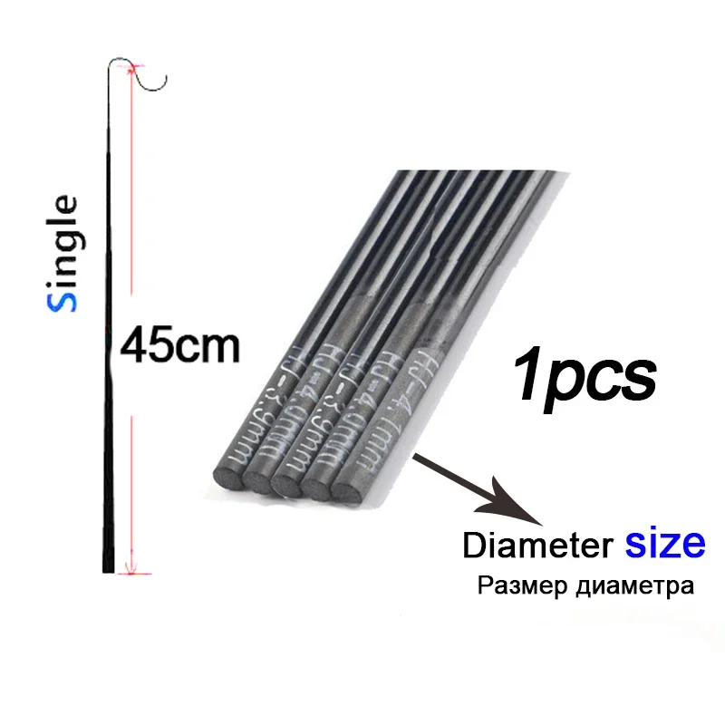 1.4mm-2.1mm 1 pieces 45cm Fish - Fishing Rod Tip Replacement recension och pris