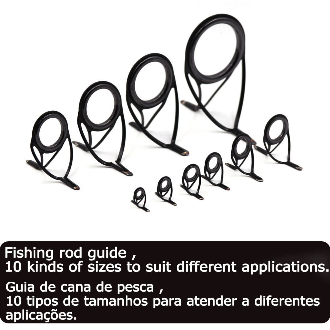 9KM OB Curved Rod Guide Kit 10 - Fishing Rod Spinning recension och pris