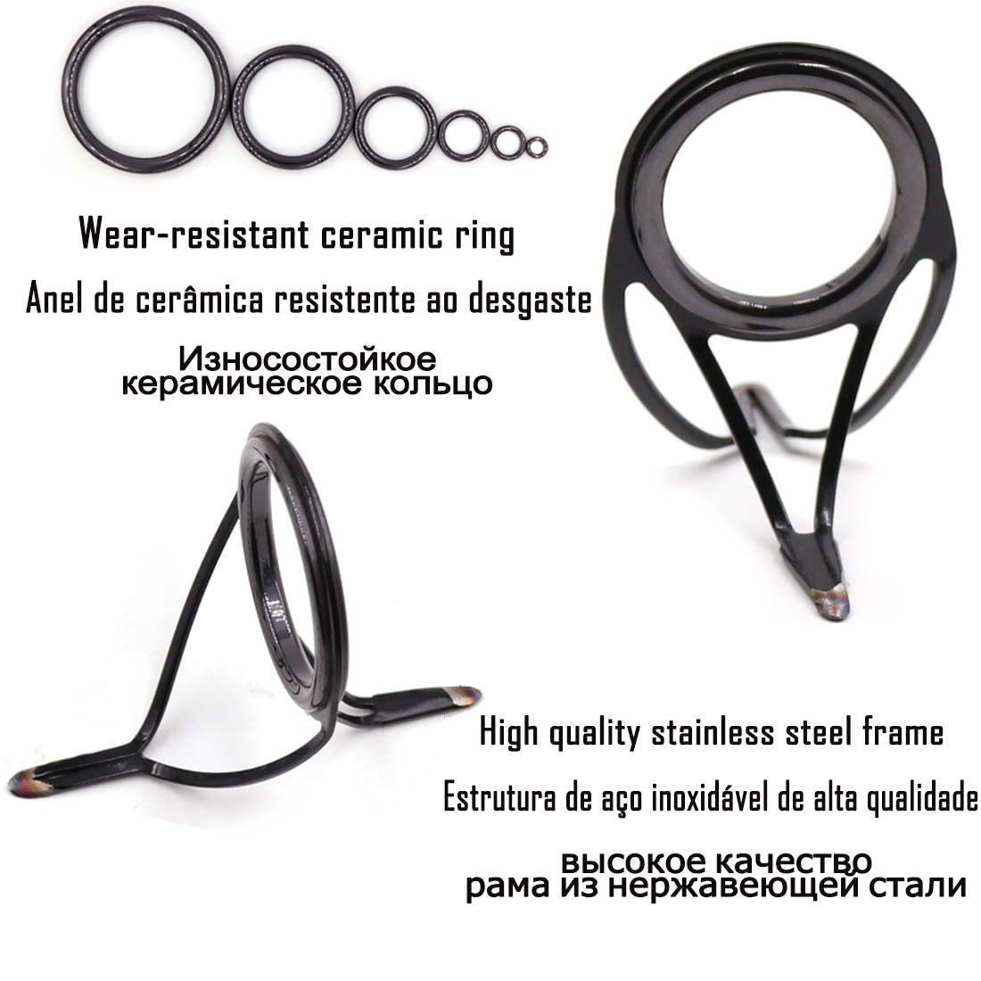 9KM OB Curved Rod Guide Kit 10 - Fishing Rod Spinning recension och pris