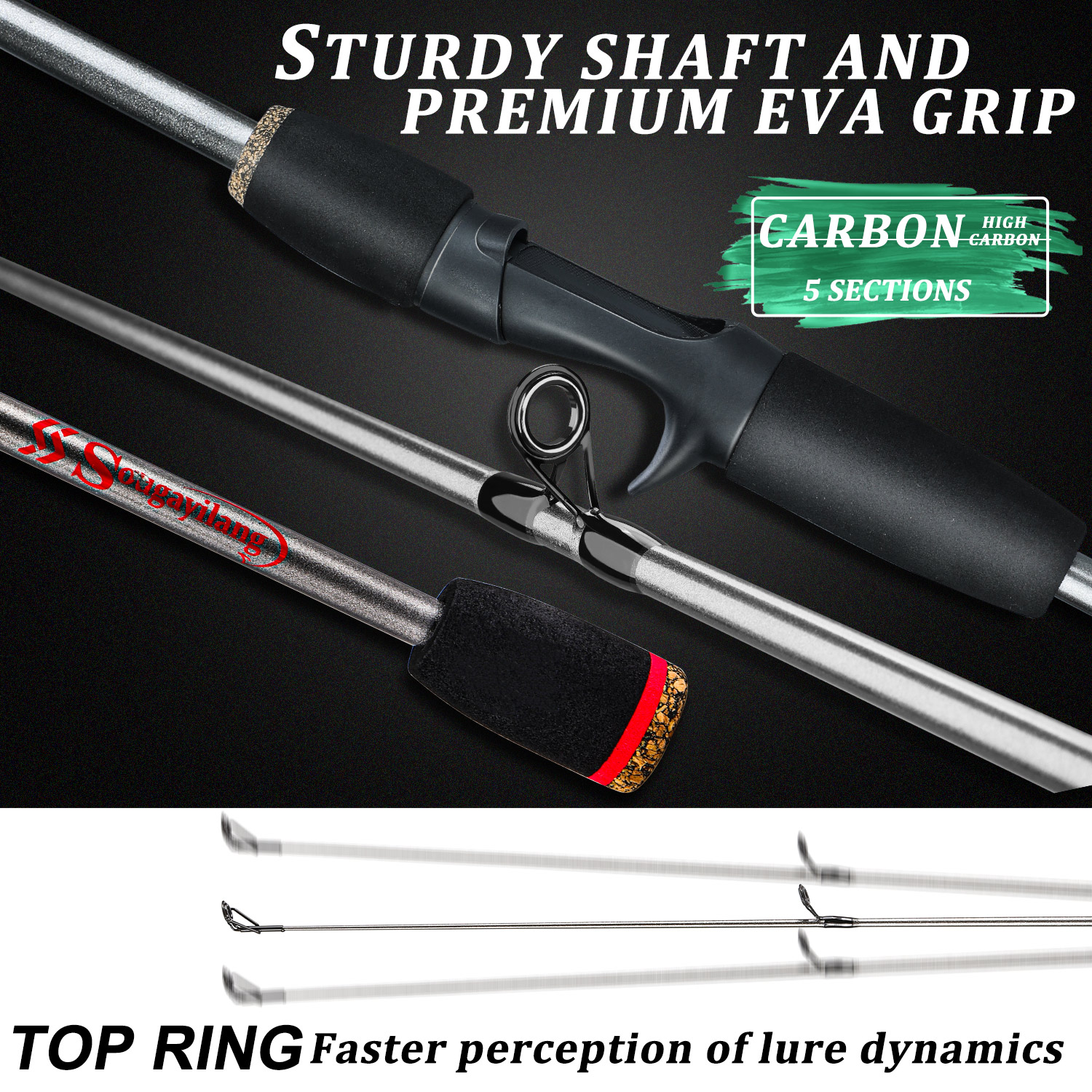 Sougayilang Fishing Rod Combo  - Fishing Rod Carbon Fiber recension och pris