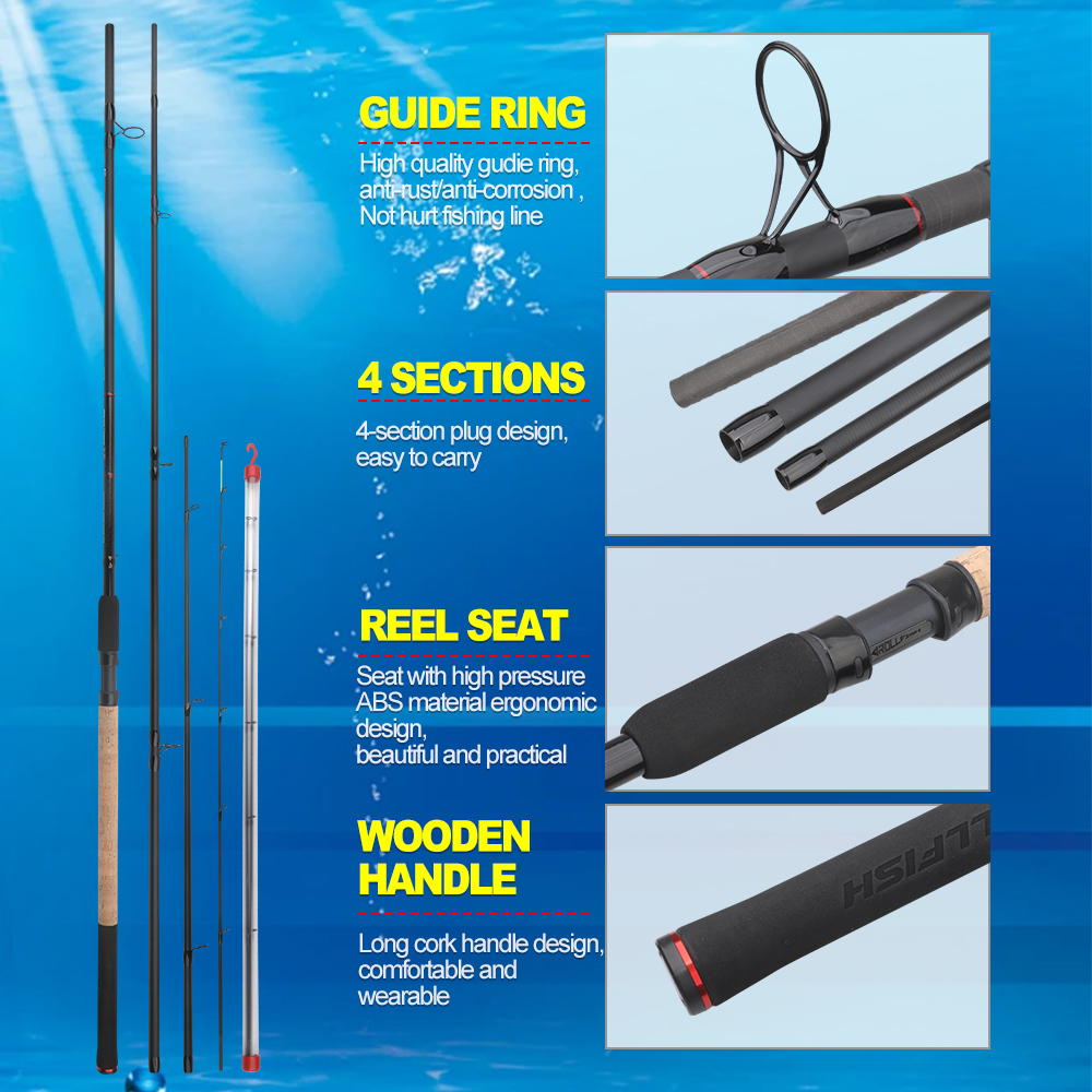 ROLLFISH 3.6m/3.9m Carbon Feed - Fishing Rod Tip Replacement recension och pris