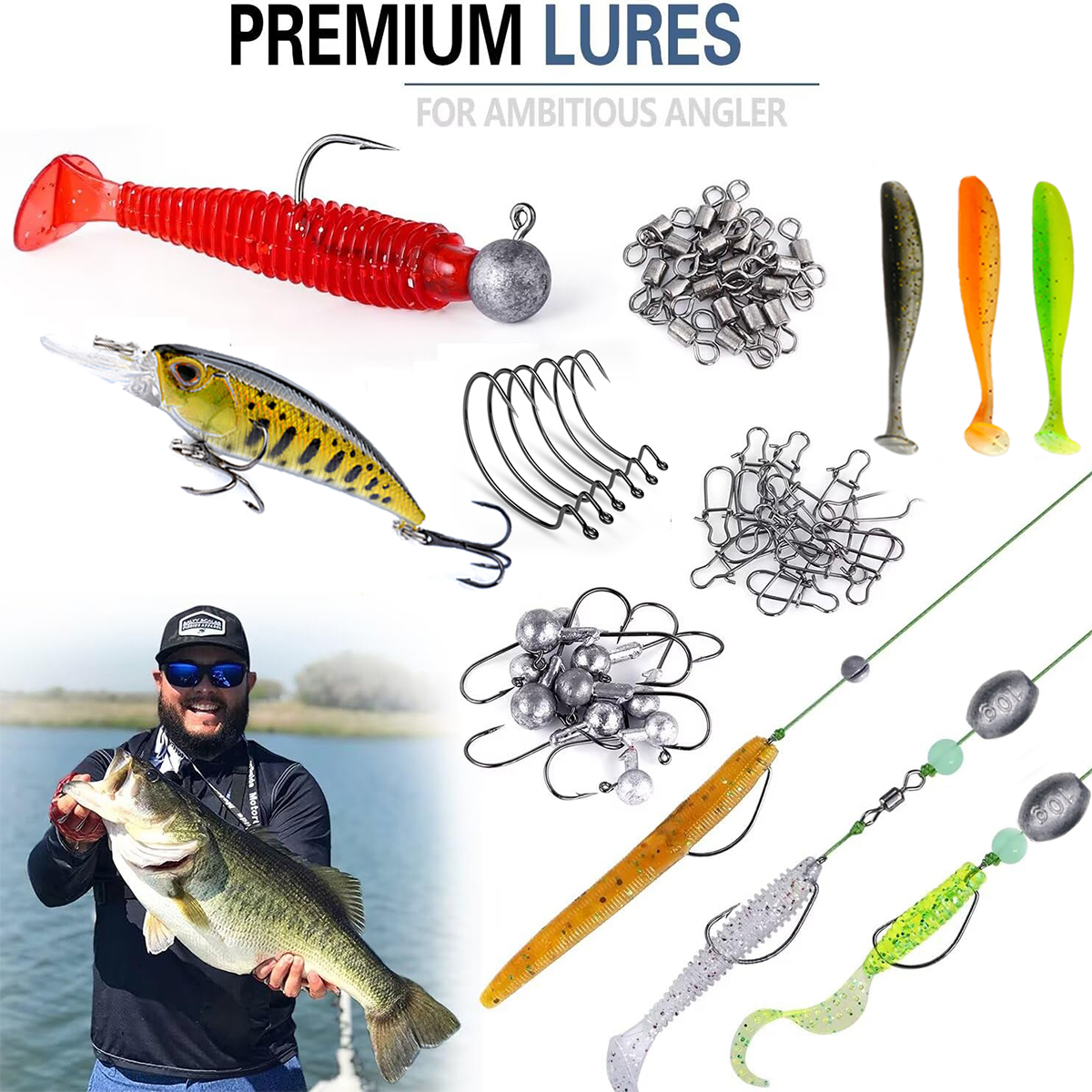 Fishing Pole Set Full Kits Wit - Fishing Rod Combo recension och pris
