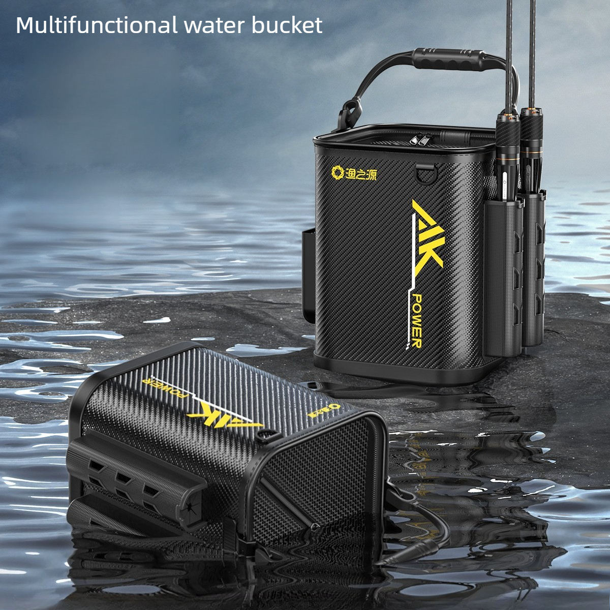 Multi-Functional Live Fish Buc - Fishing Rod Travel recension och pris