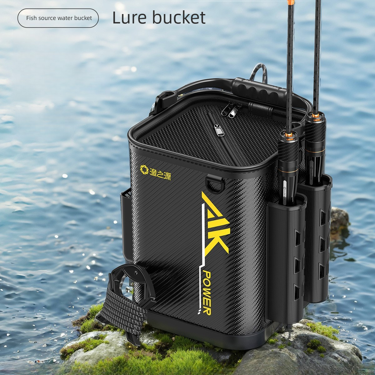 Multi-Functional Live Fish Buc - Fishing Rod Travel recension och pris