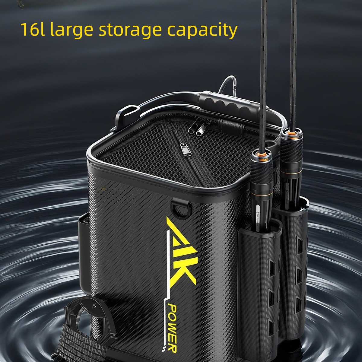 Multi-Functional Live Fish Buc - Fishing Rod Travel recension och pris