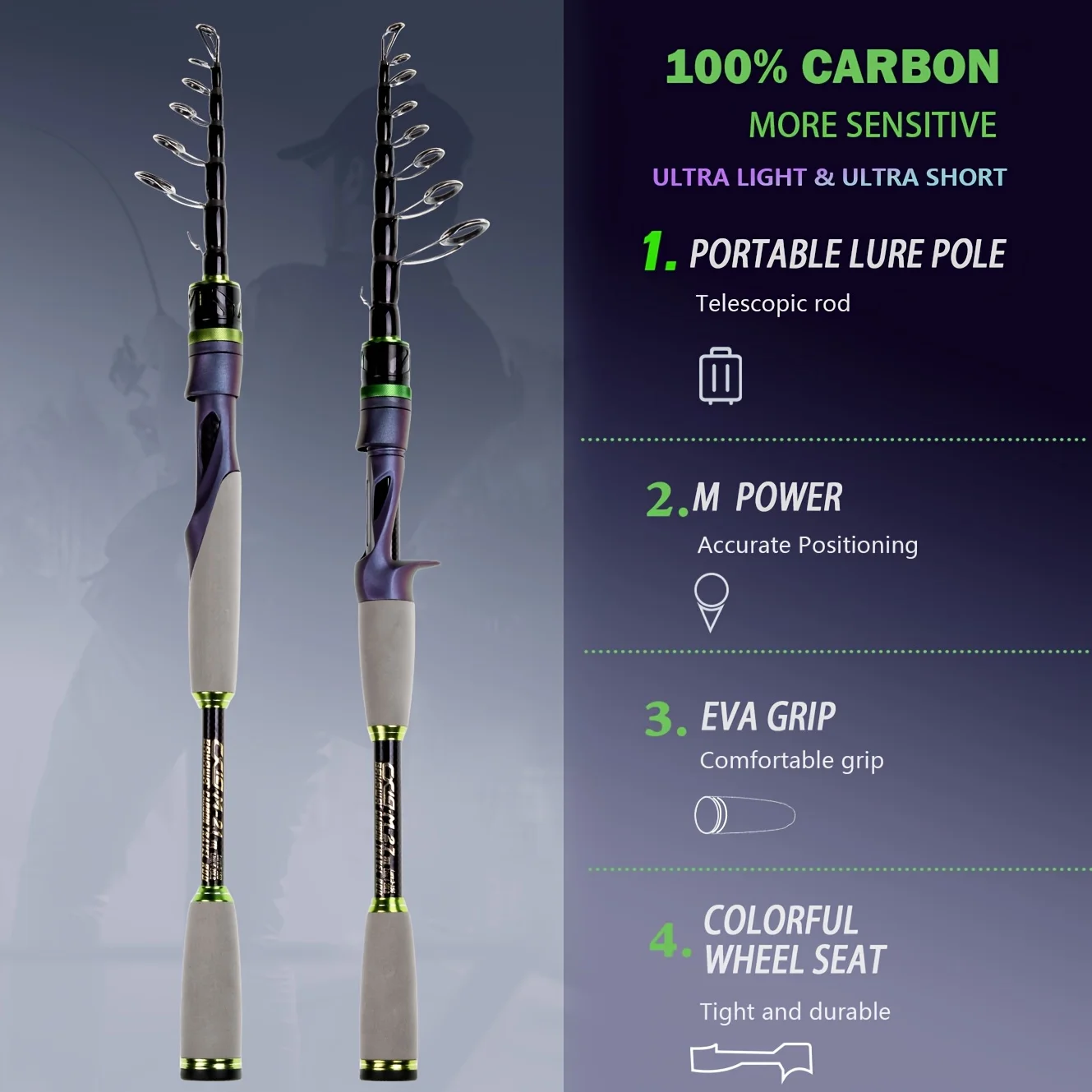 JOSBY carbon fiber fishing rod - Fishing Rod Surf recension och pris