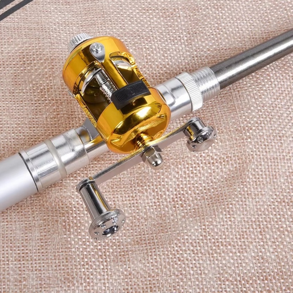 Mini portable steel pen fishin - Fishing Rod Case recension och pris