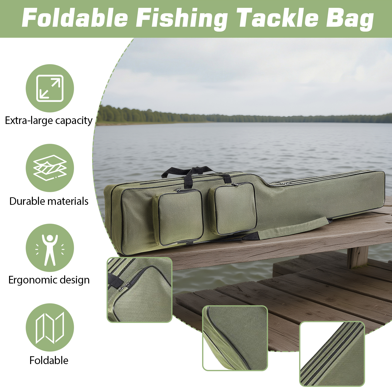 Fishing Rod Bags 150cm Waterpr - Fishing Rod Case recension och pris