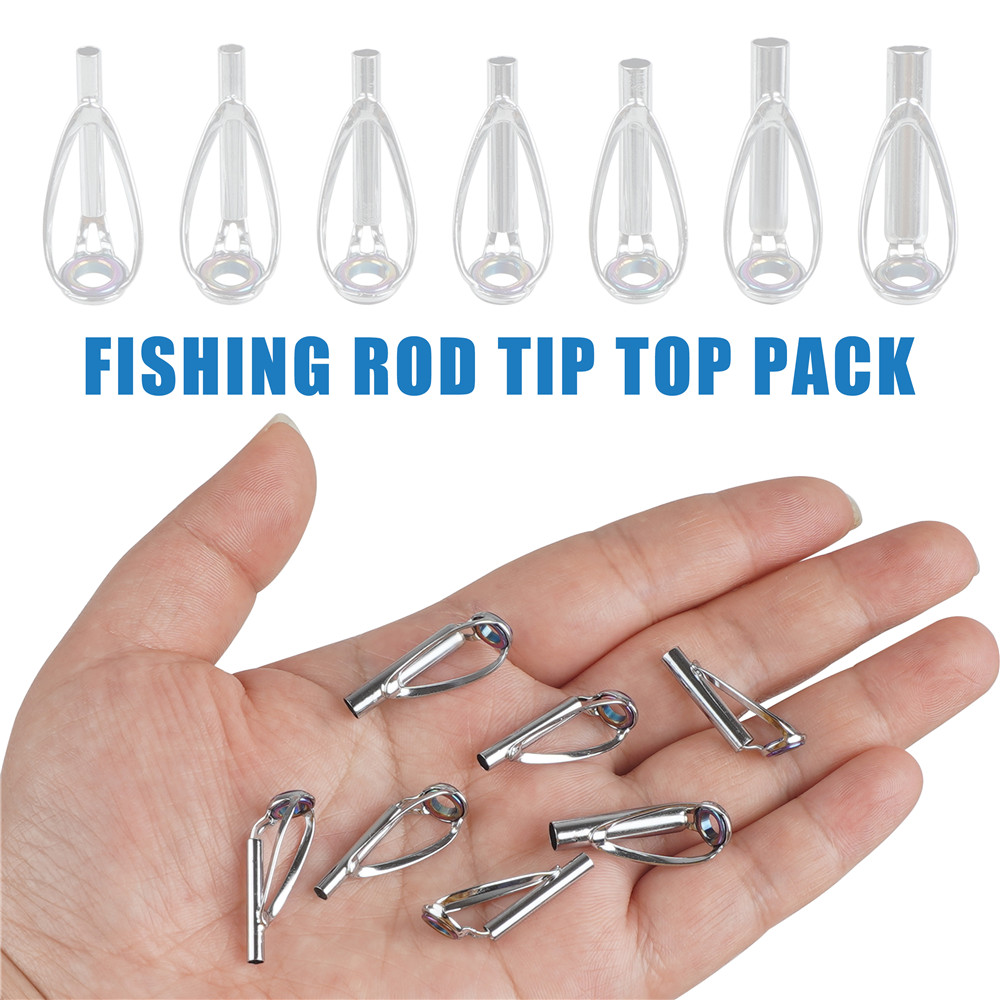 10Pcs Fishing rod guide tips r - Fishing Rod Tip Replacement recension och pris