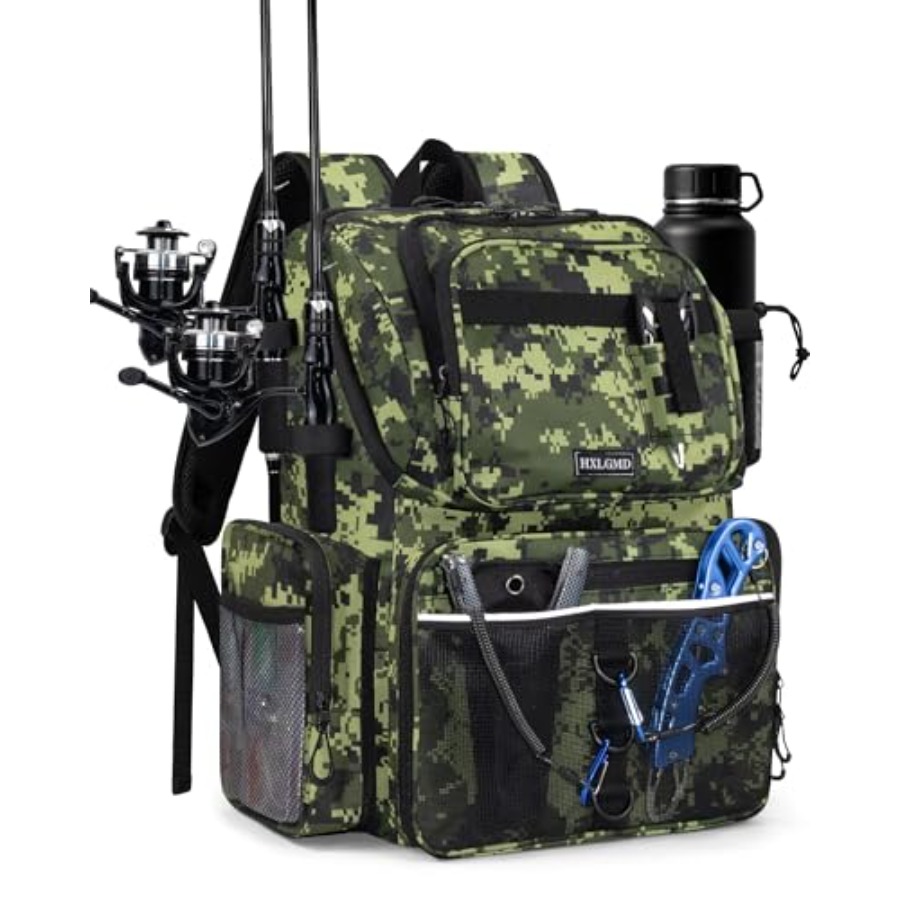 Fishing Backpack with Rod Hold - Fishing Rod Holder recension och pris