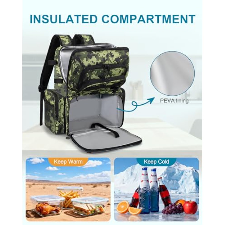 Fishing Backpack with Rod Hold - Fishing Rod Holder recension och pris