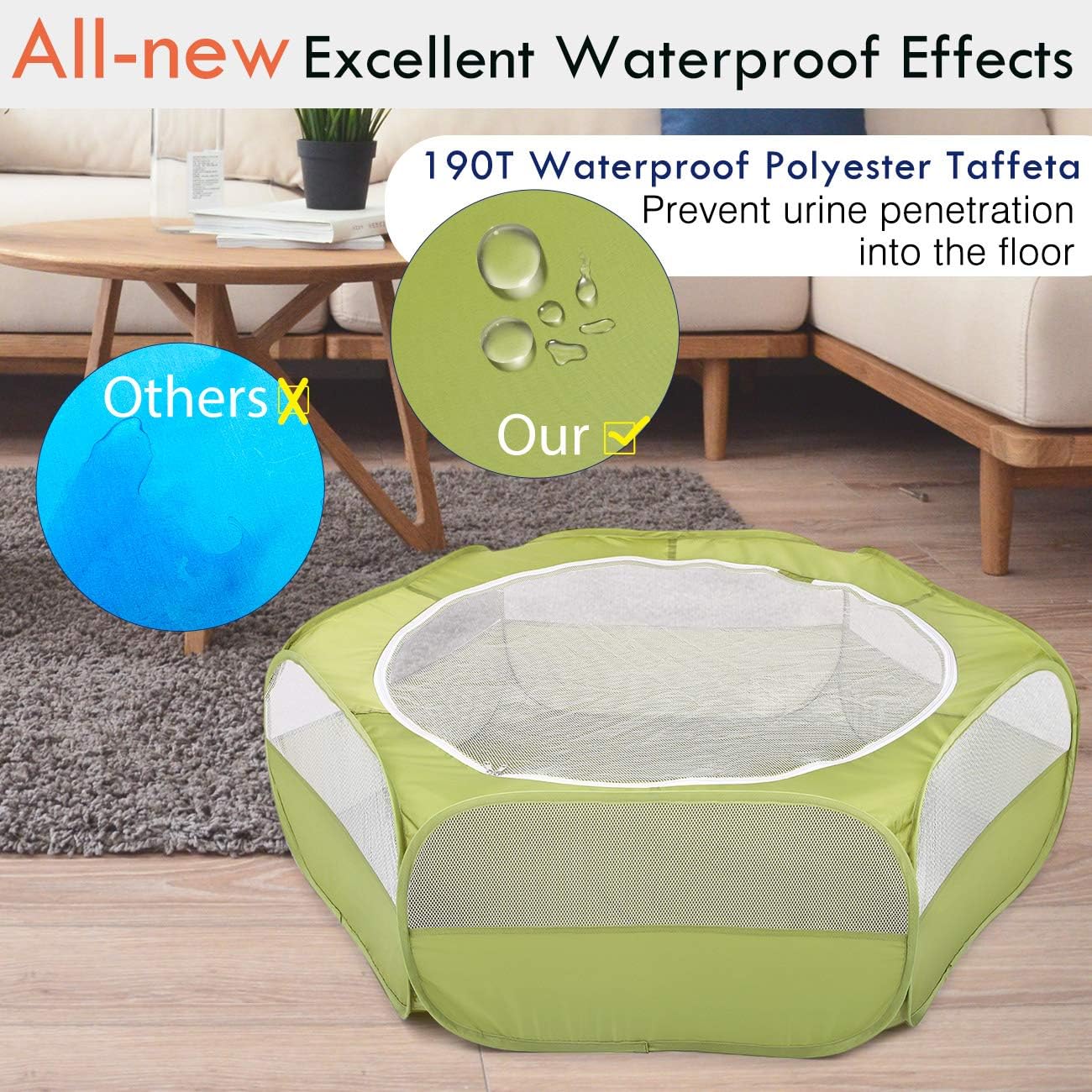 Pawaboo Small Animals Playpen  - Fishing Rod Travel recension och pris